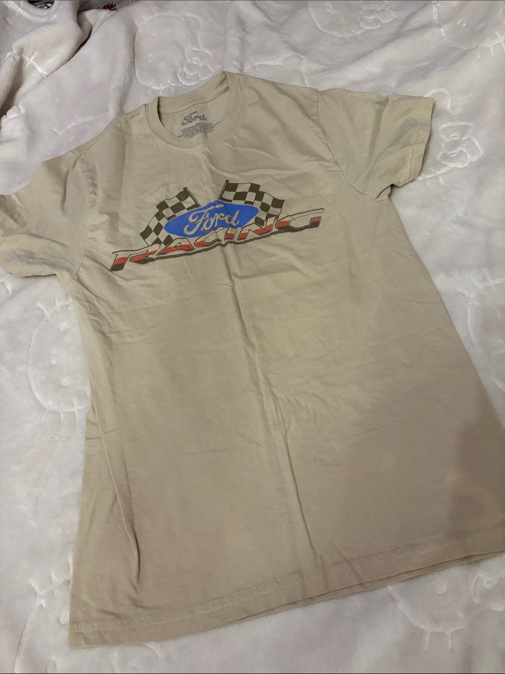 Ford Women’s Racing Graphic Tee - Beige